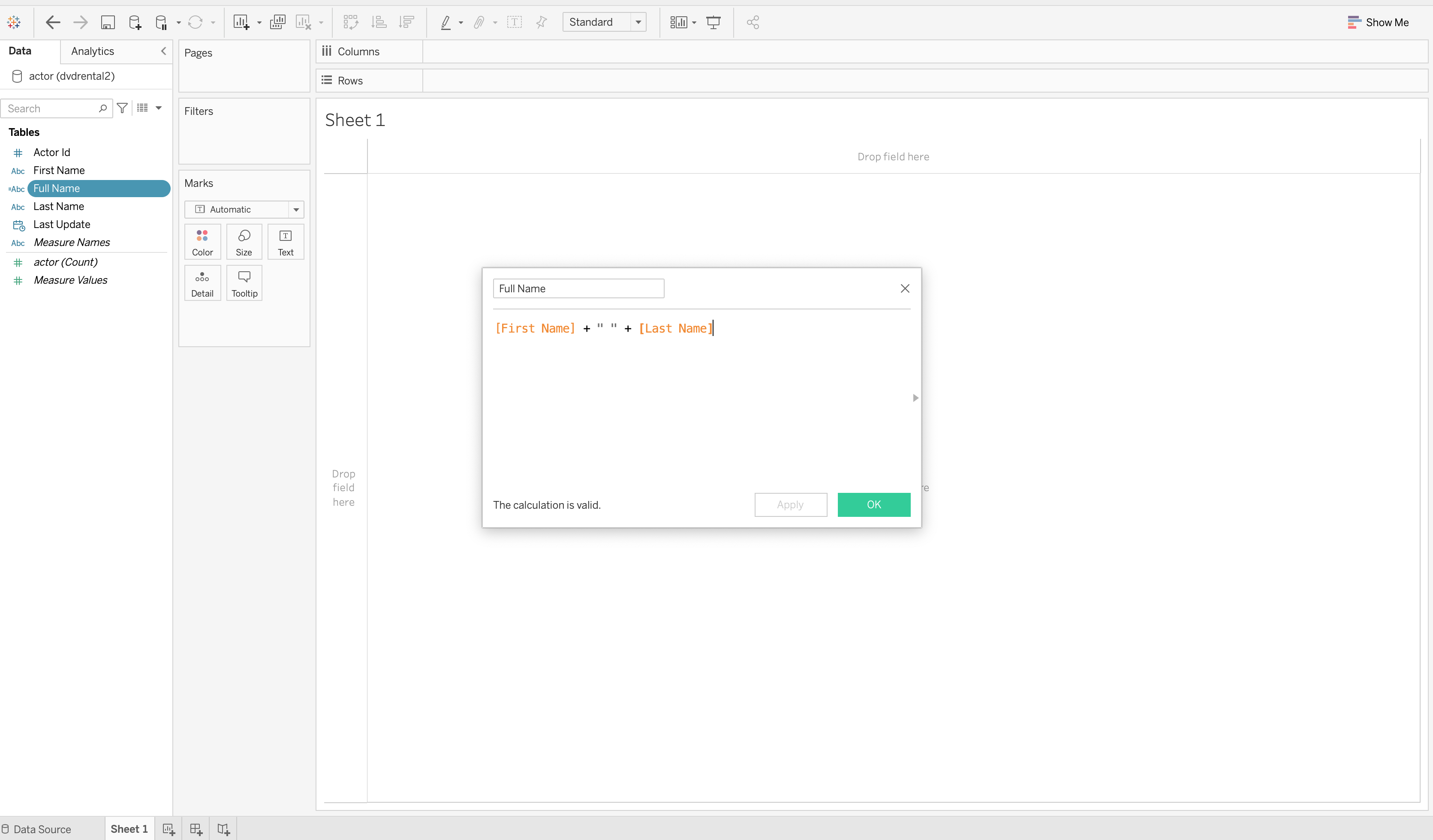 Calculate field full name